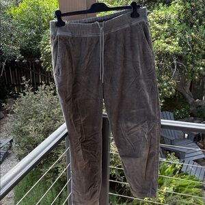 James Perse Women’s Corduroy Drawstring Pants in Charcoal